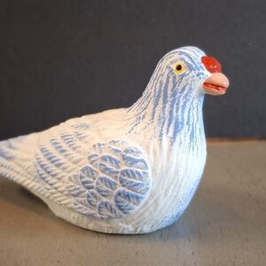 Hand painted terracotta Pottery Bird Figurine